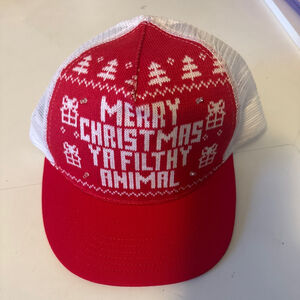 You filthy animal Christmas Trucker Hat, One Size